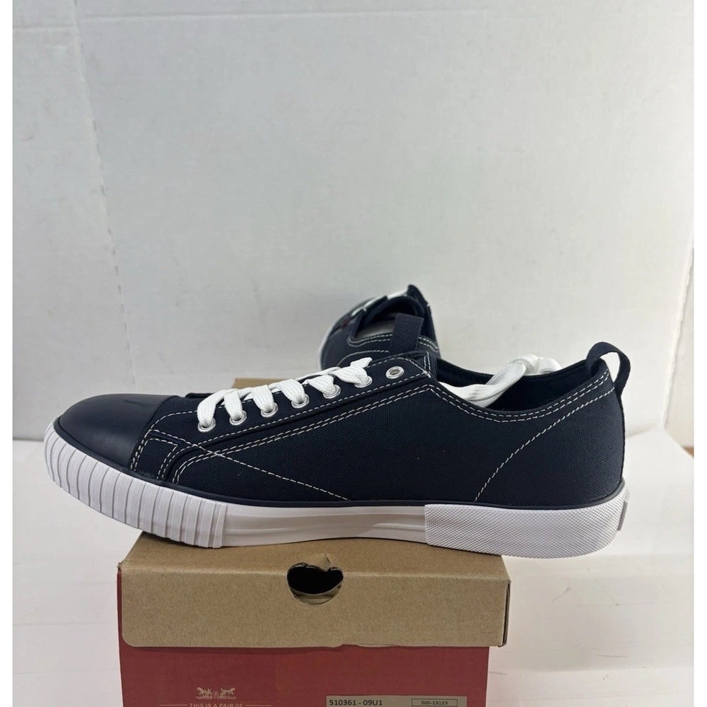 Levi's Men's Anikin Canvas Sneakers Shoes Navy Size 10M BRAND NEW - Picture 2 of 6